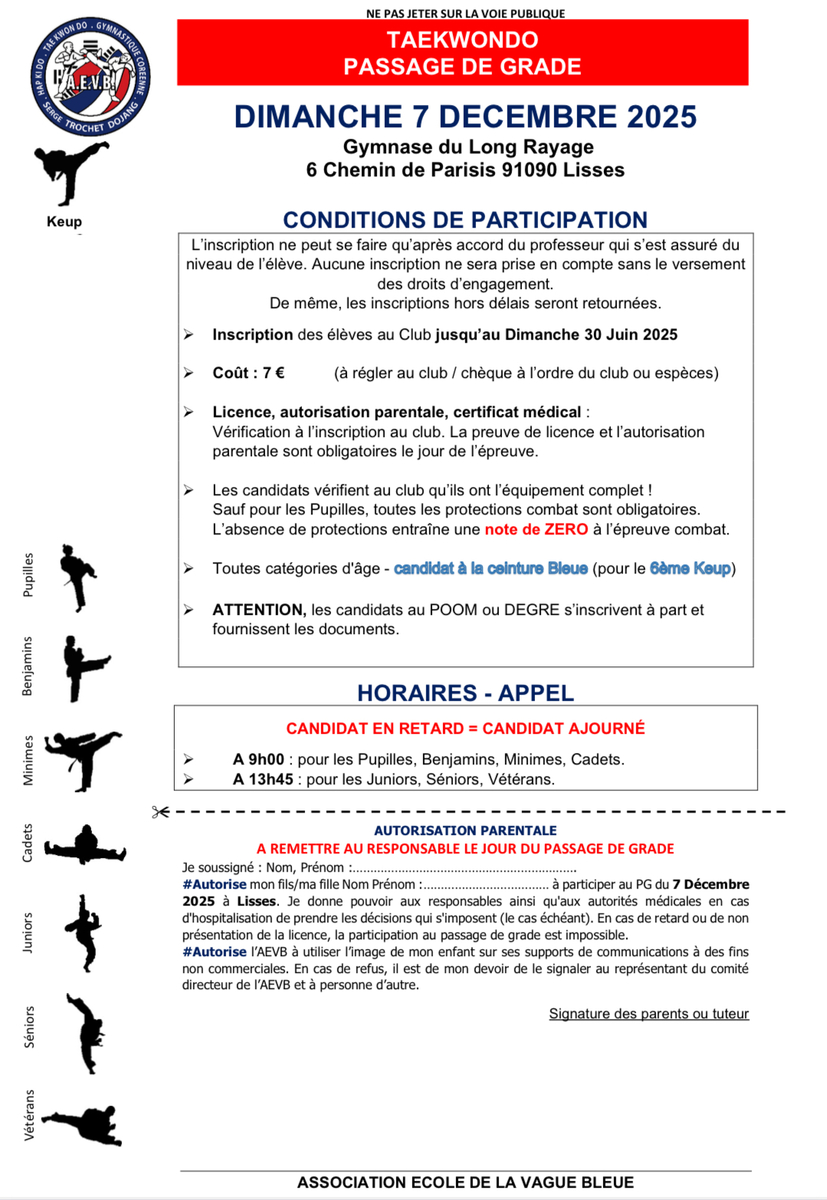 Passage de Grade - AEVB