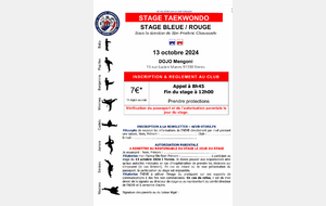 STAGE AEVB - CEINTURE BLEUE / CEINTURE ROUGE