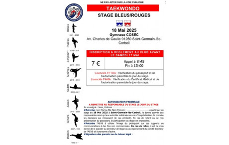STAGE AEVB - DIMANCHE 18 MAI